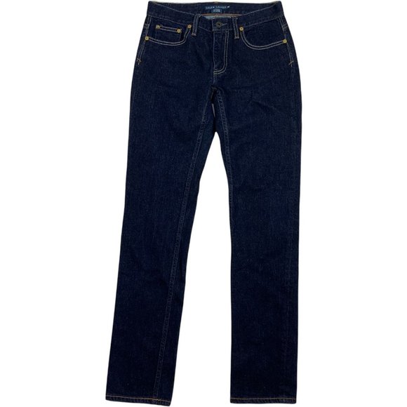 Ralph Lauren 27" Jeans Thompson 650 Blue Label Slim Leg Dark 32" - Picture 2 of 7